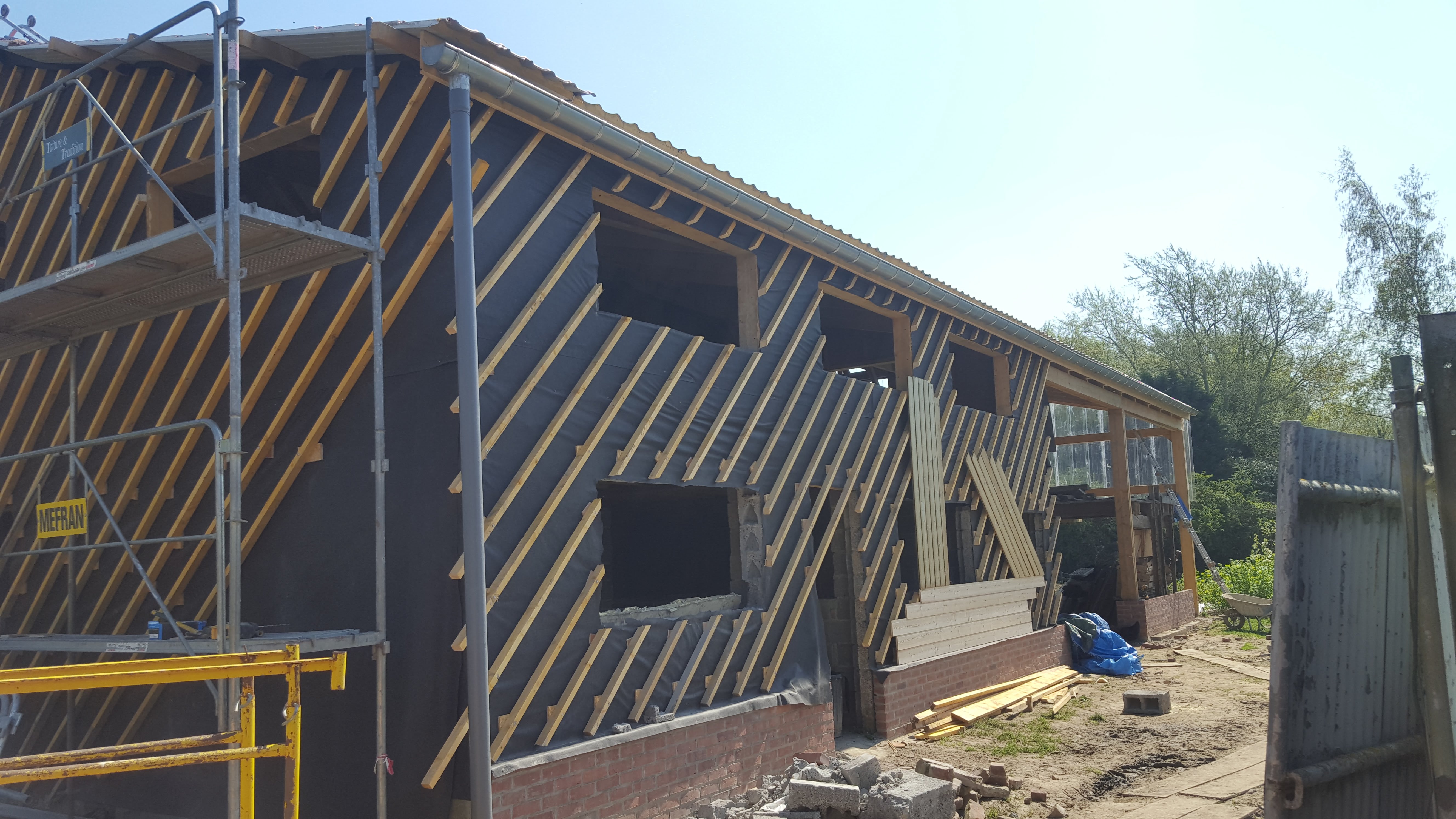 Travaux de bardage Mérignies