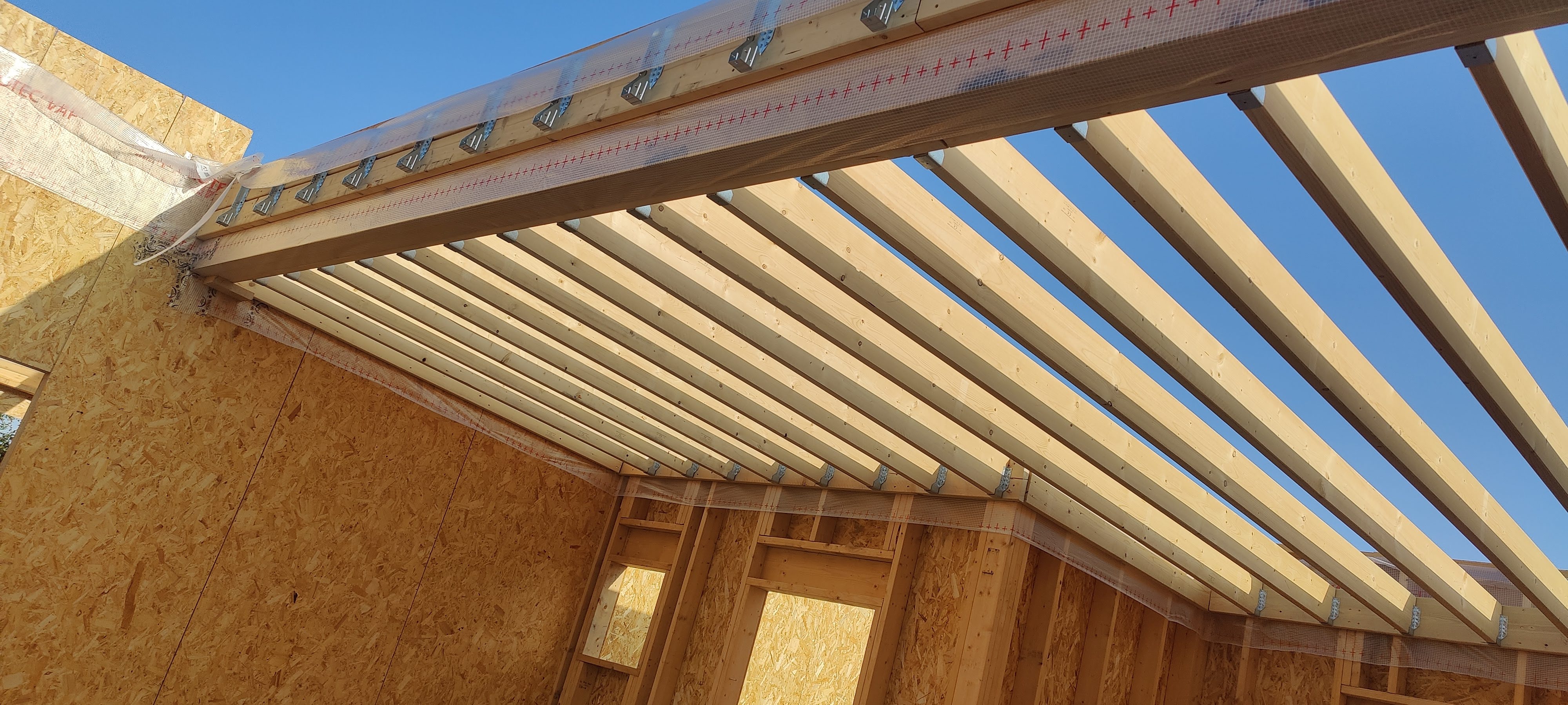 Construction ossature bois Mérignies