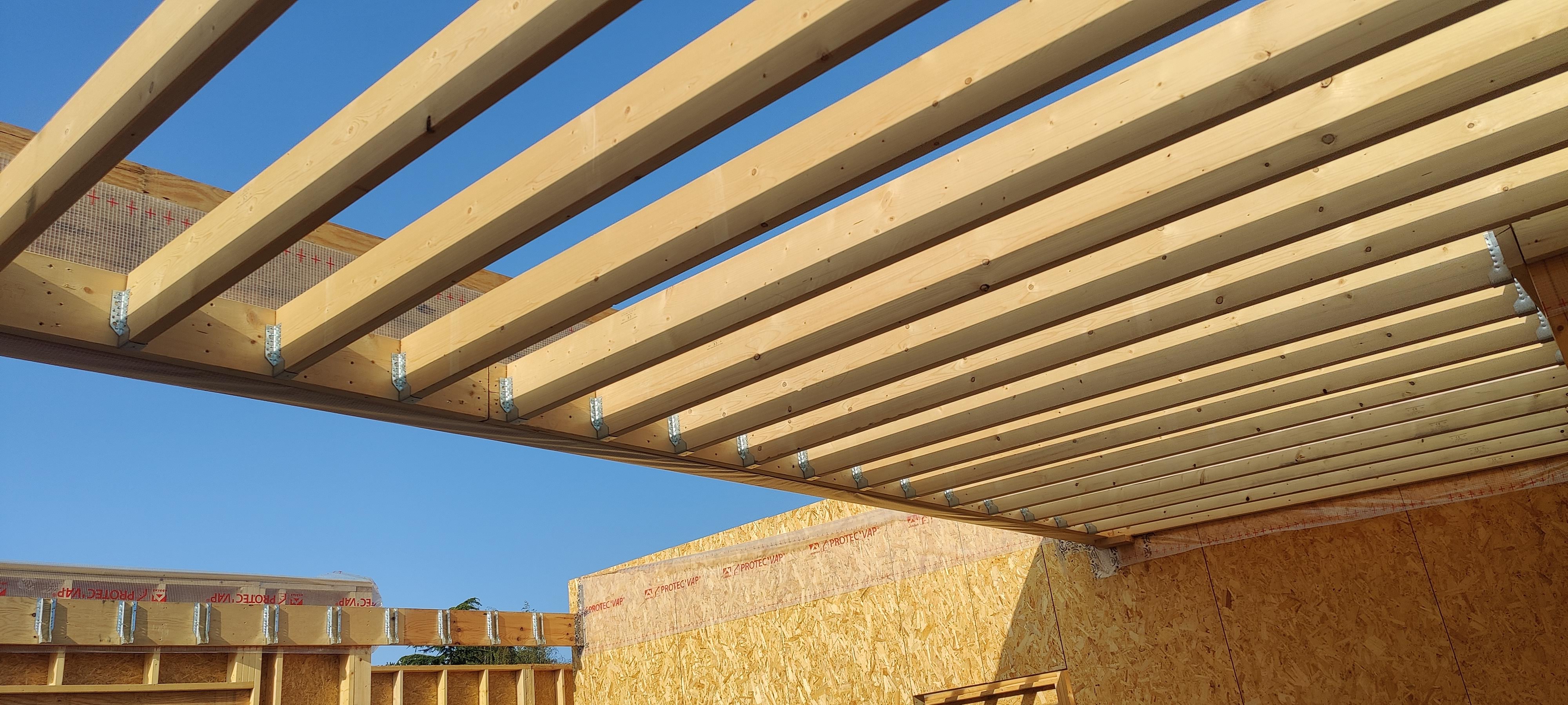 Construction ossature bois Mérignies