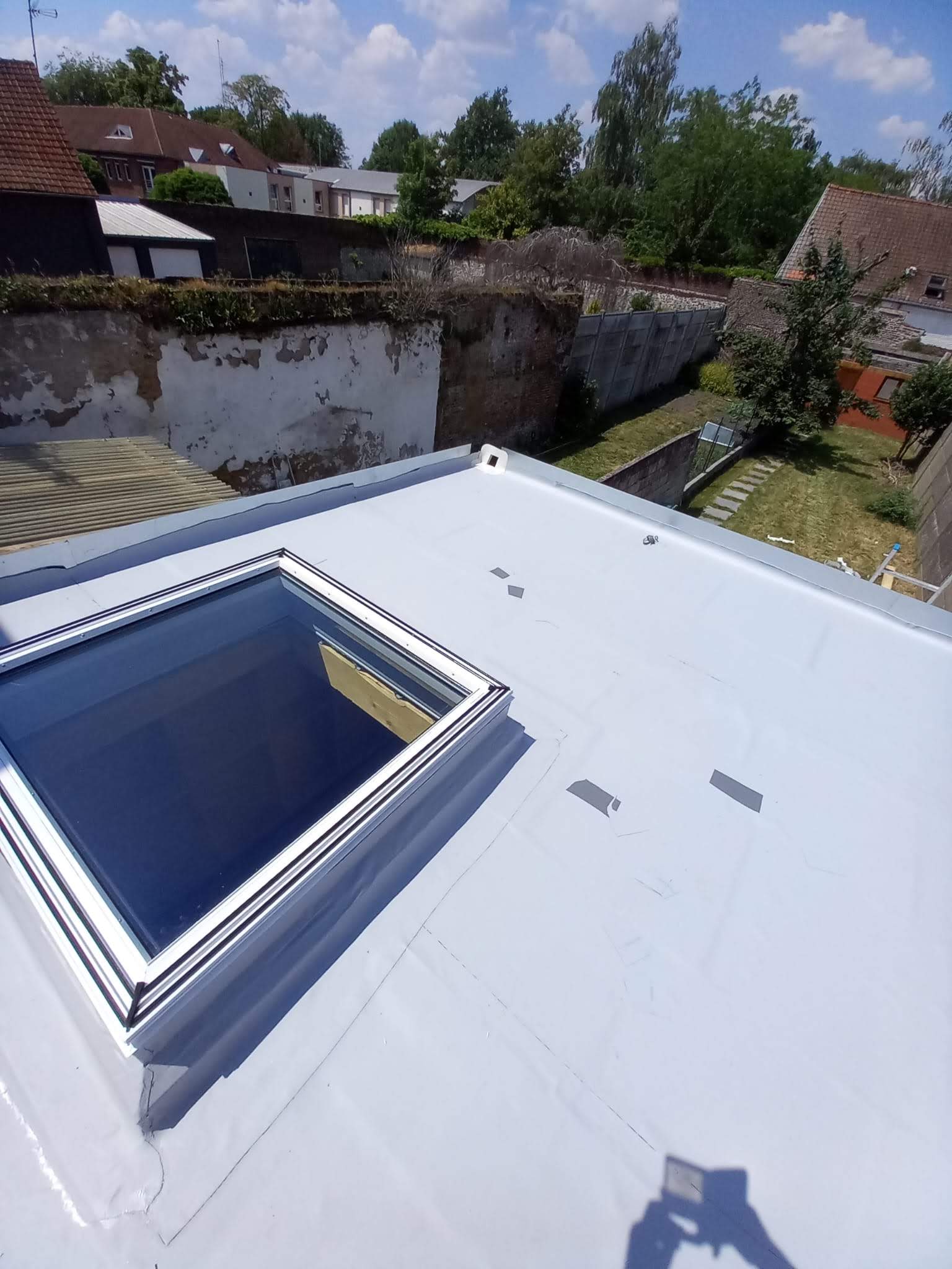 Rénovation toiture plate Hem