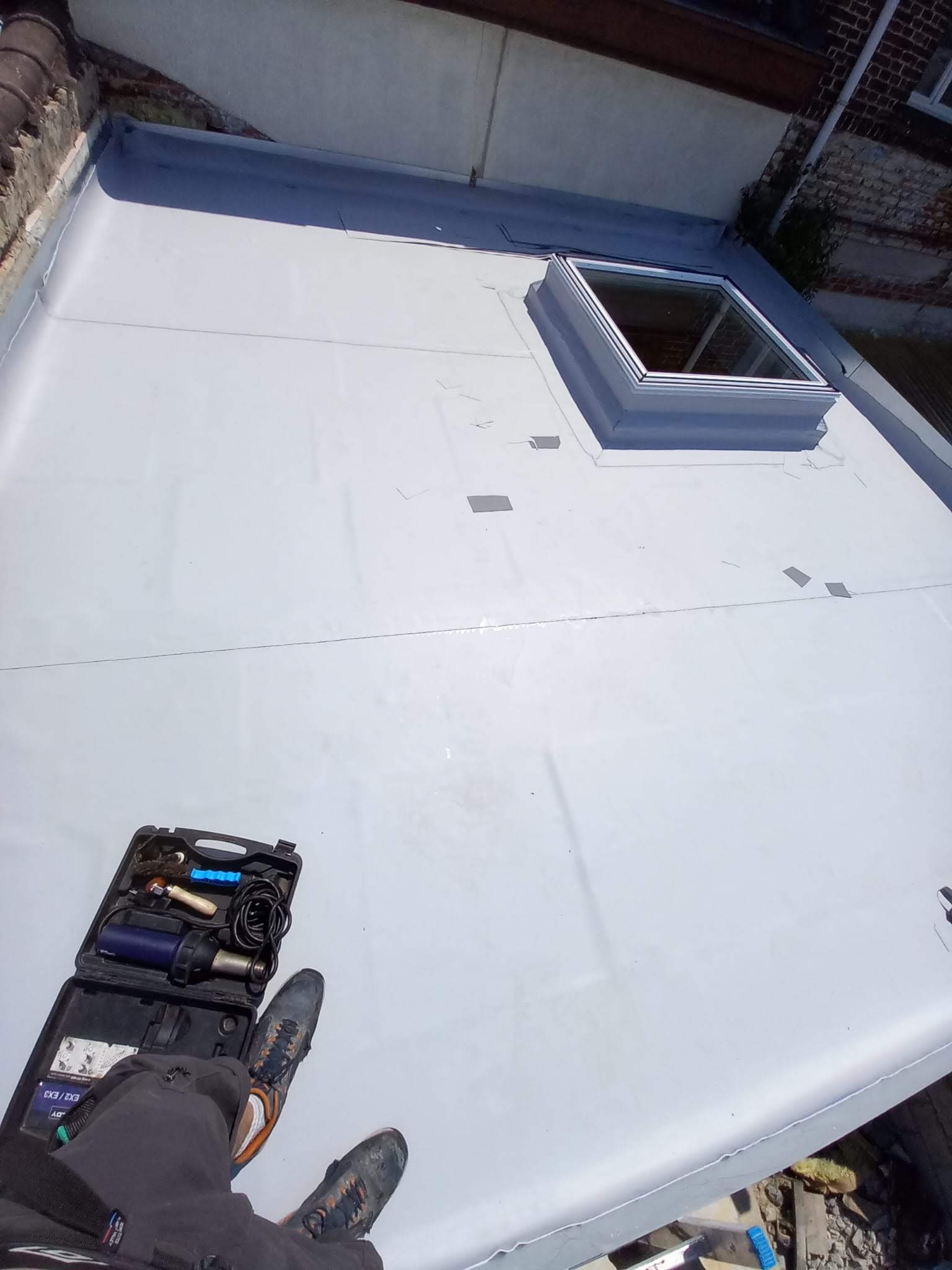 Rénovation toiture plate Hem