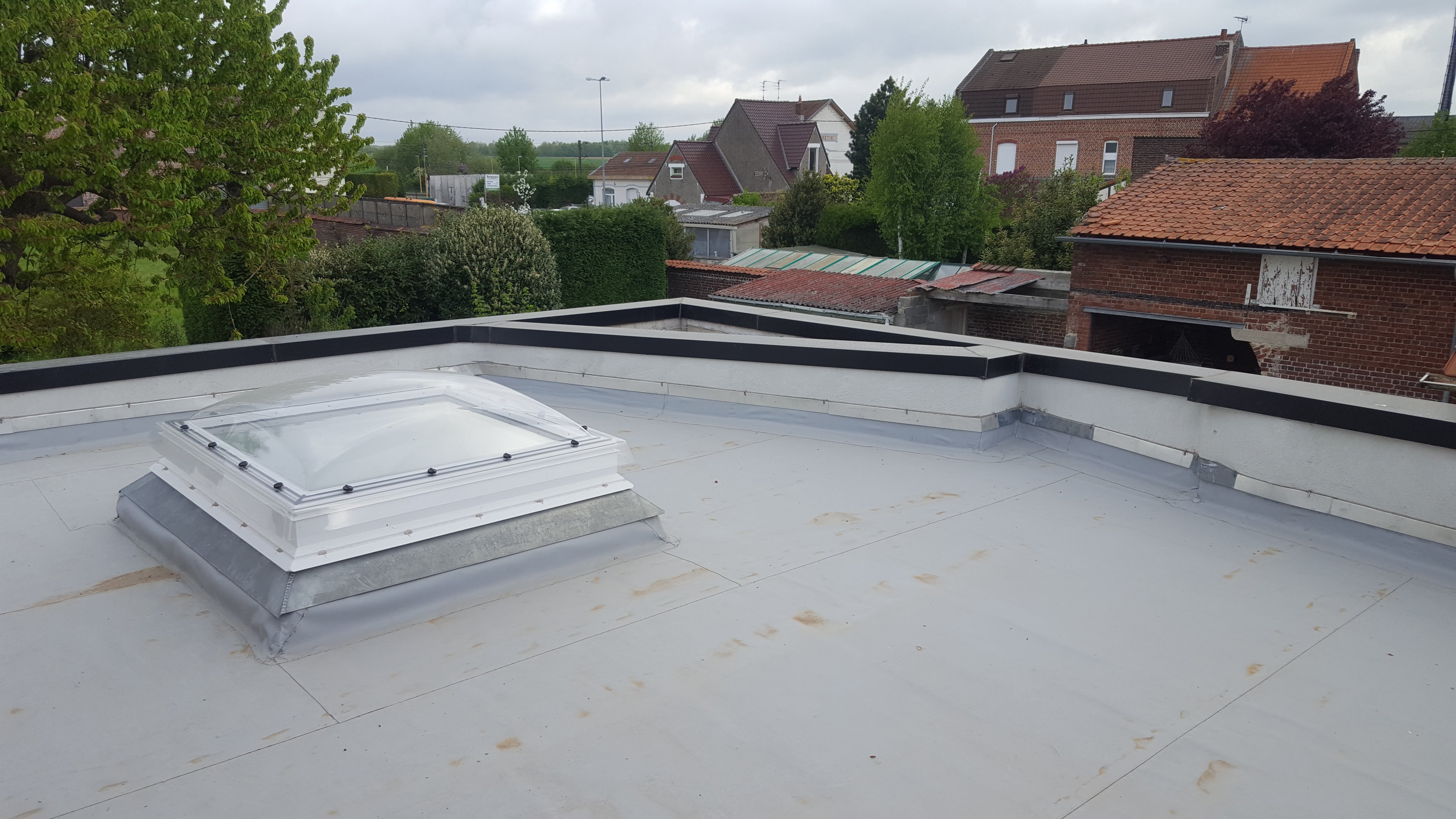 Rénovation toiture plate Lille