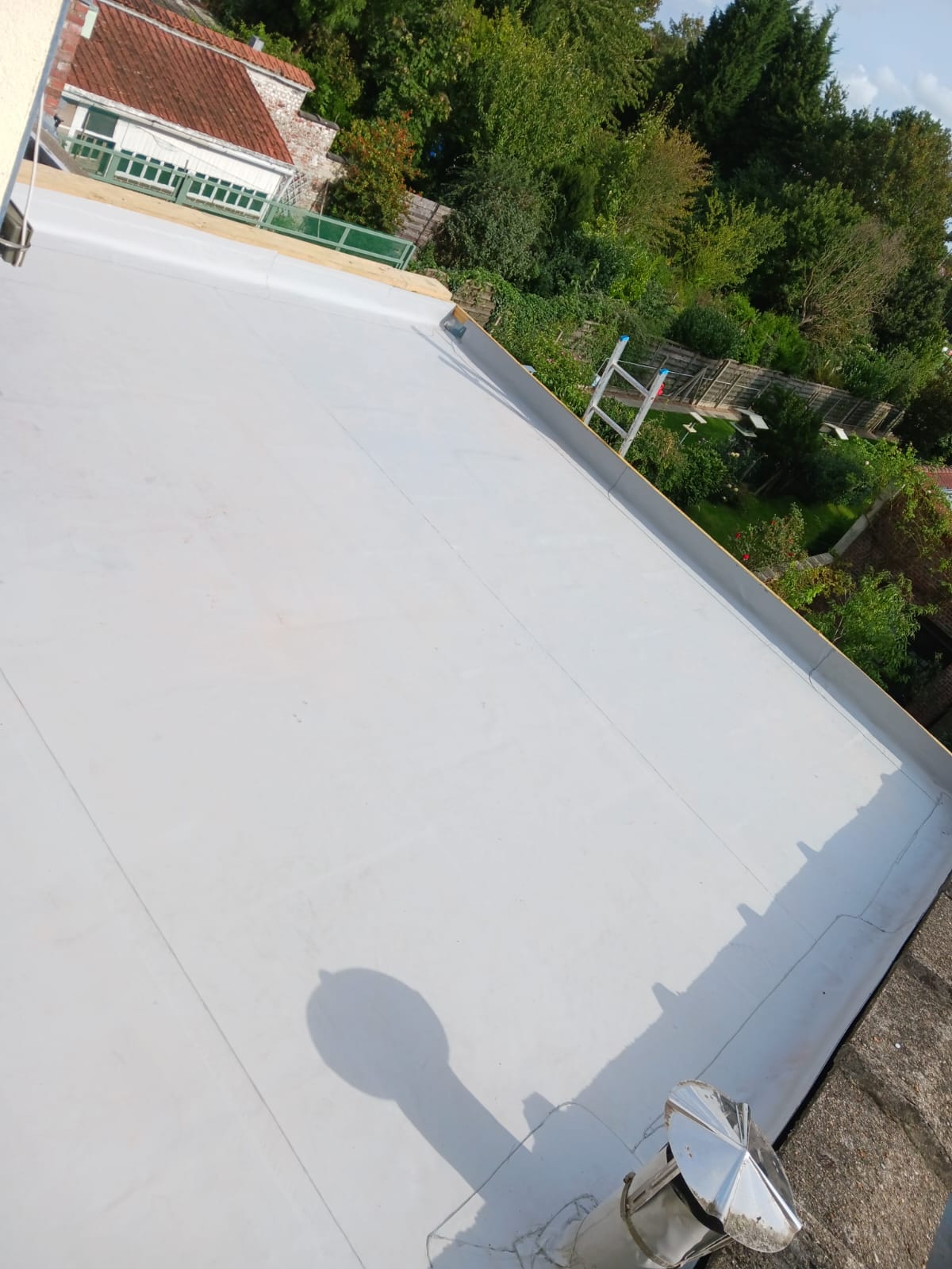 Rénovation toiture plate Mérignies