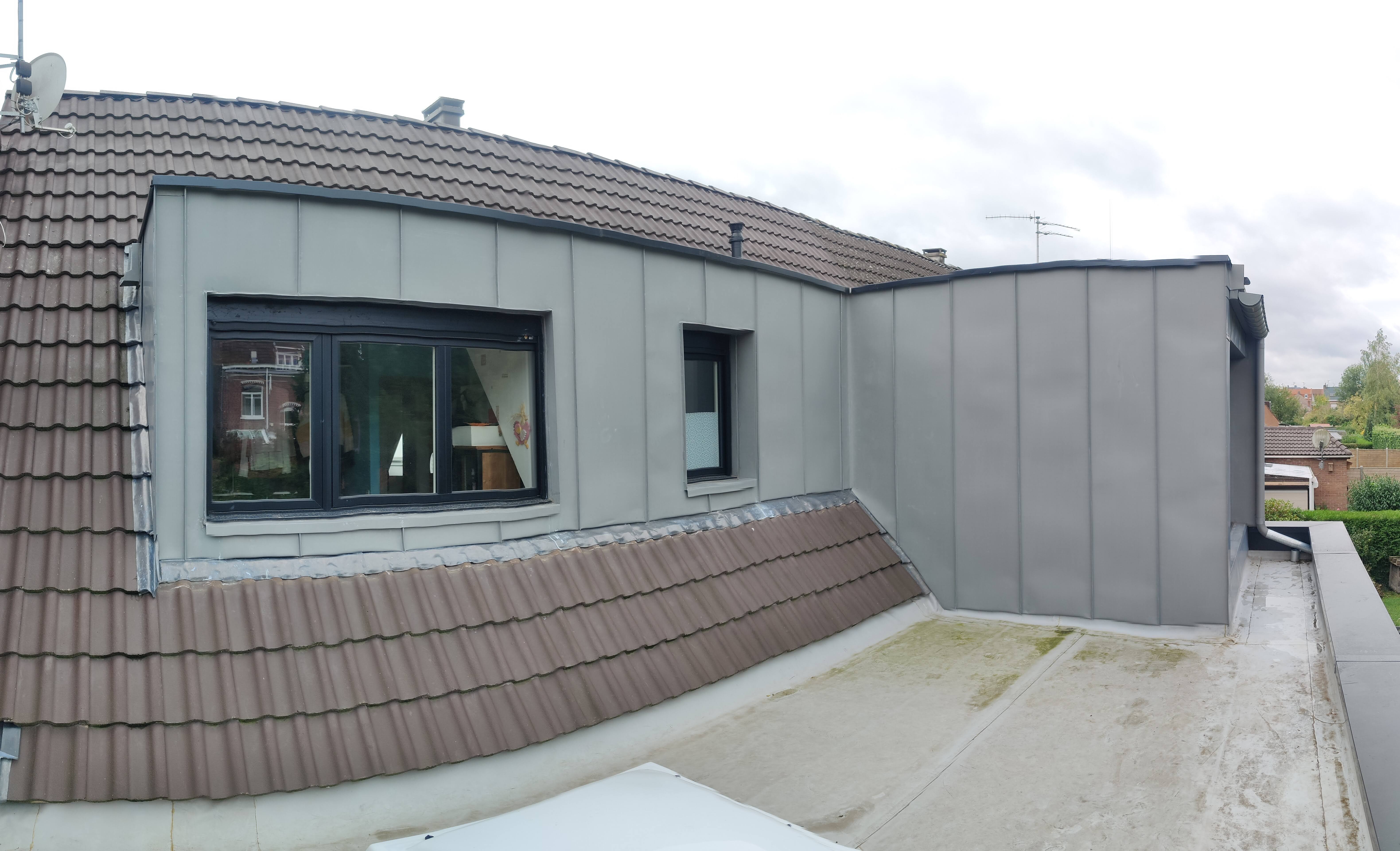 Rénovation toiture zinc Marcq-en-Barœul
