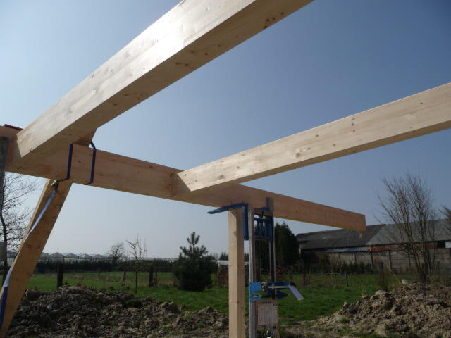 Travaux de charpente industrielle sur bâtiment industriel à Pecquencourt