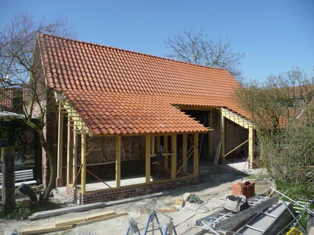 Réparation de charpente bois suite à un affaissement à Cysoing