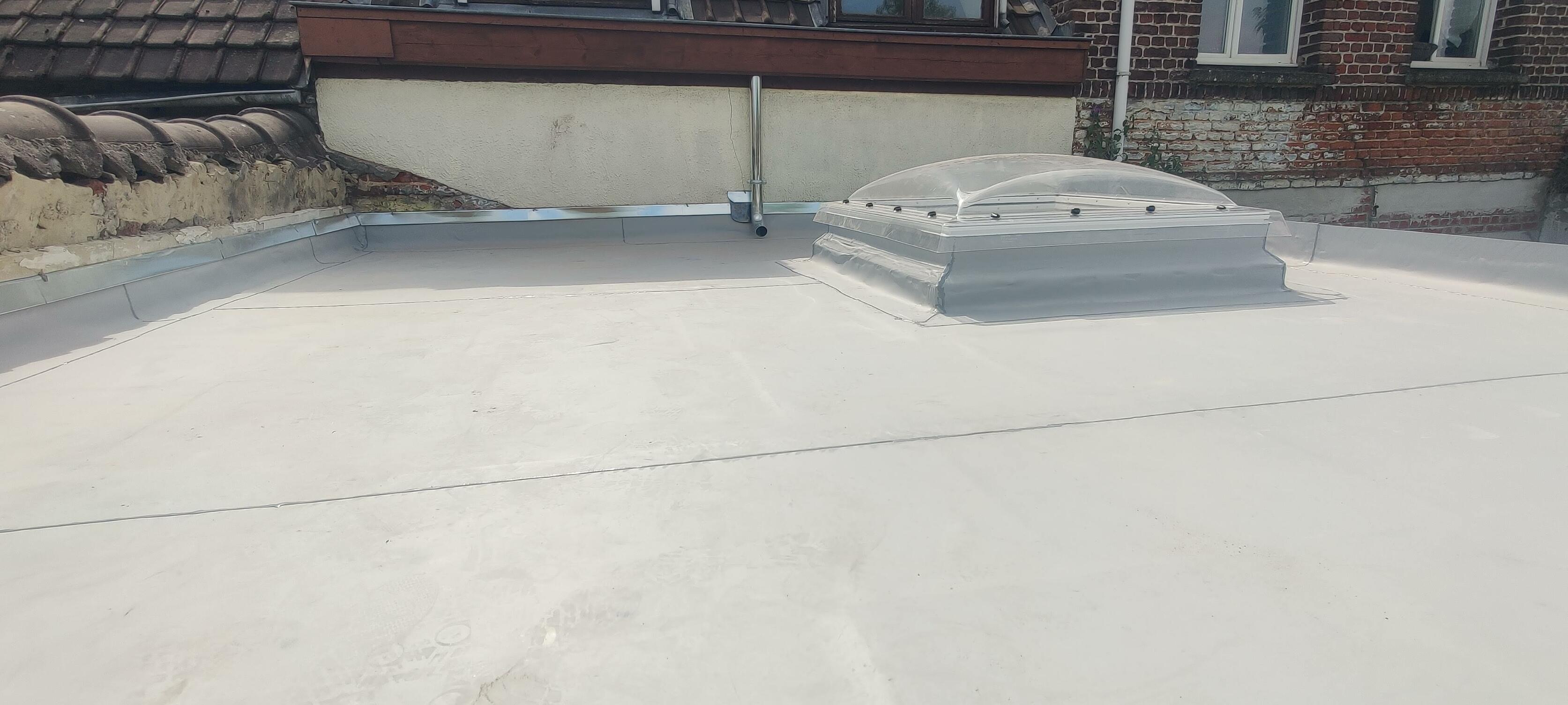 Travaux d’étanchéité sur toiture plate avec reprise des points sensibles à Hasnon