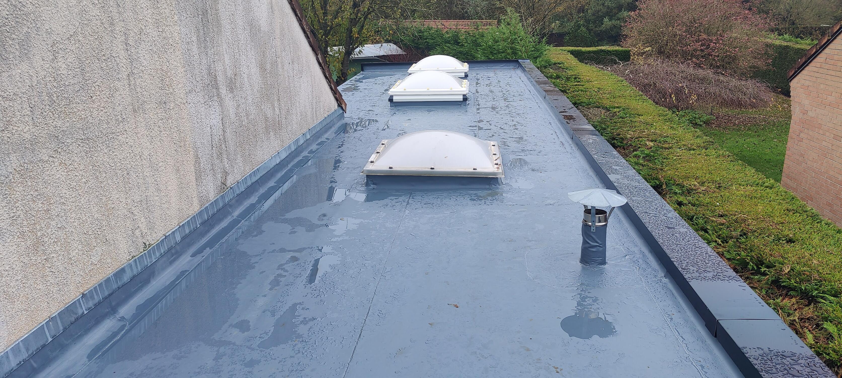 Travaux d’étanchéité sur toiture plate avec reprise complète des zones sensibles à Marchiennes