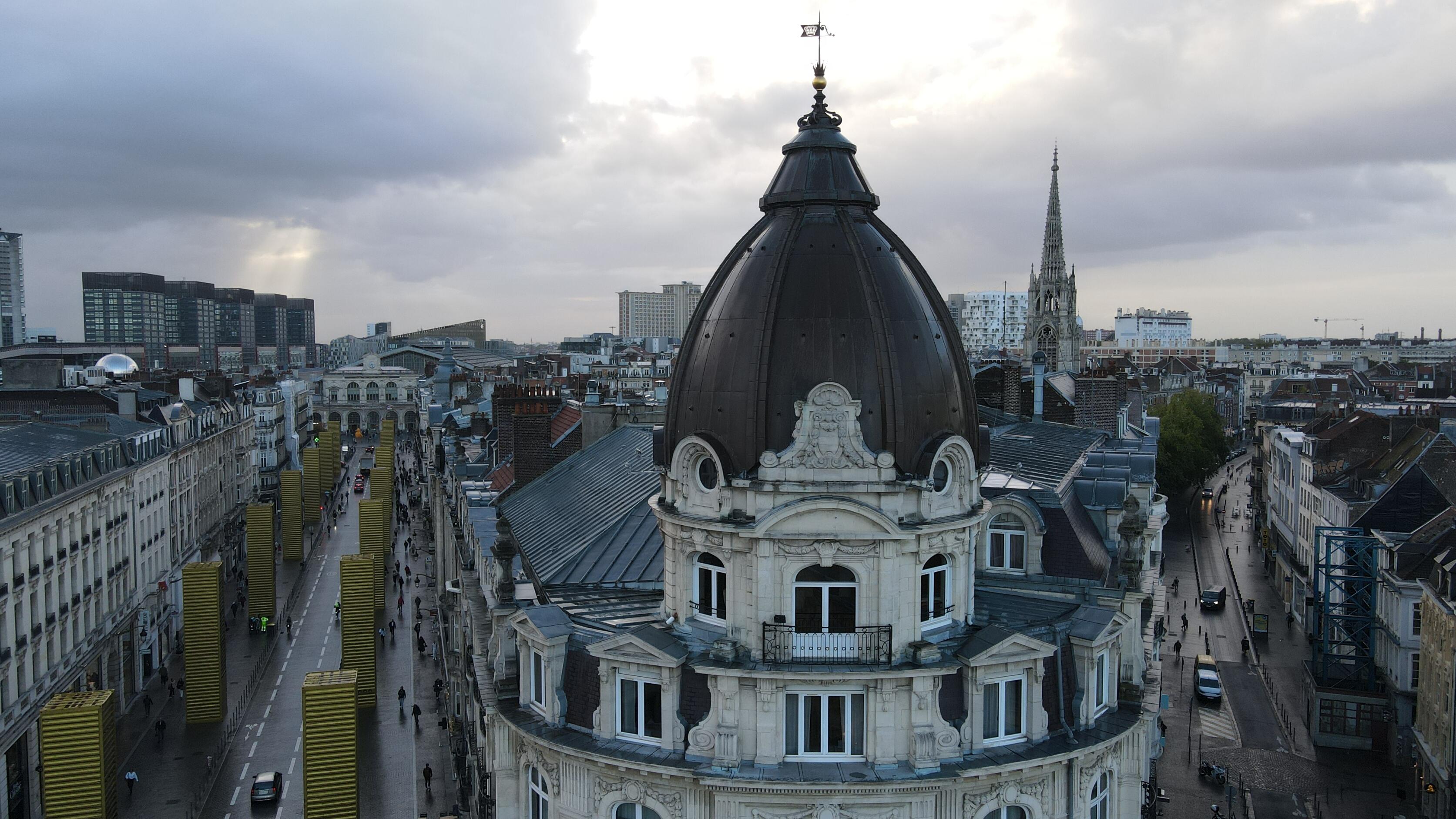 Intervention d’expertise toiture par drone en métropole lilloise