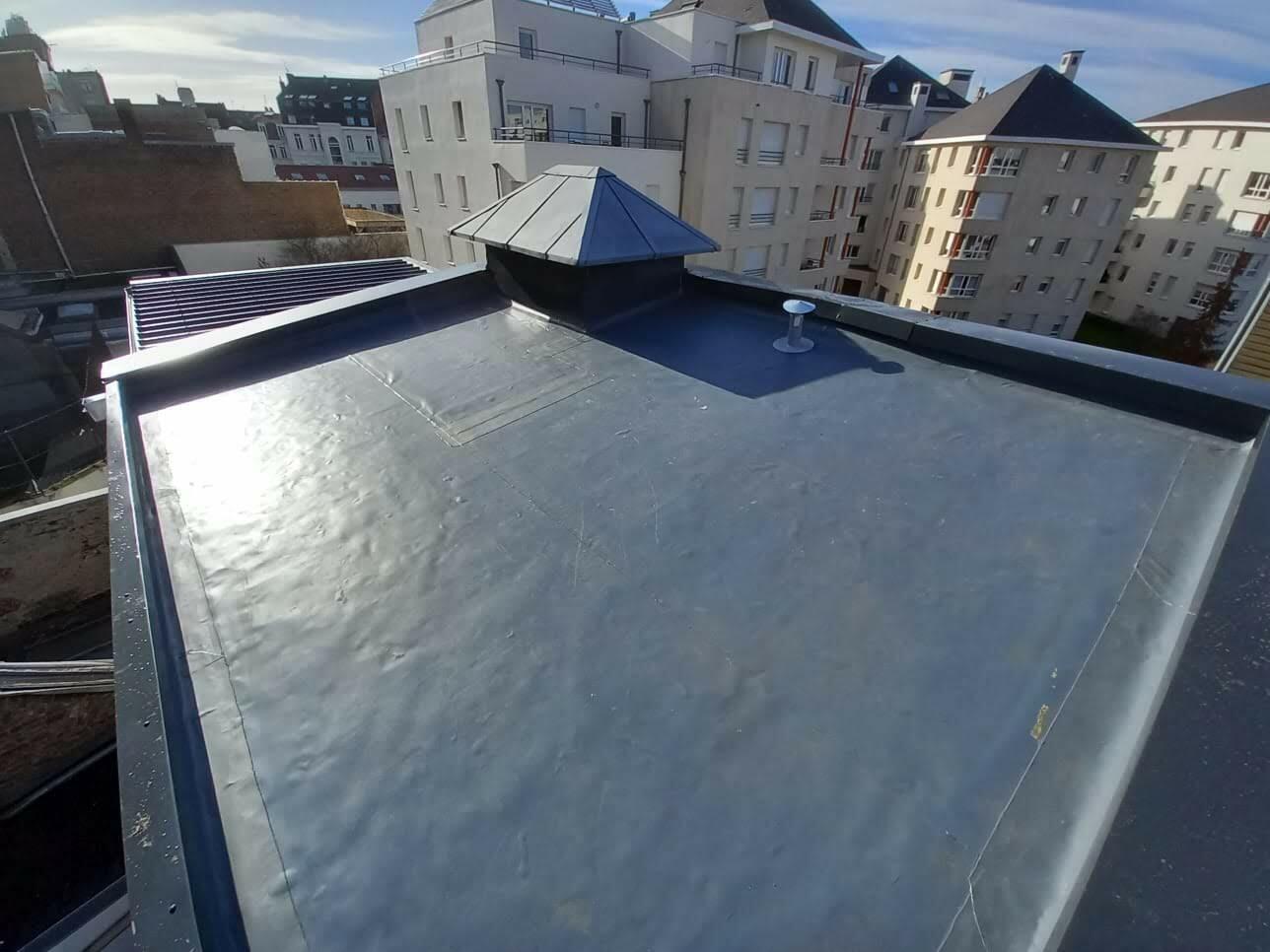 etancheite d une toiture plate avec isolation sur douai