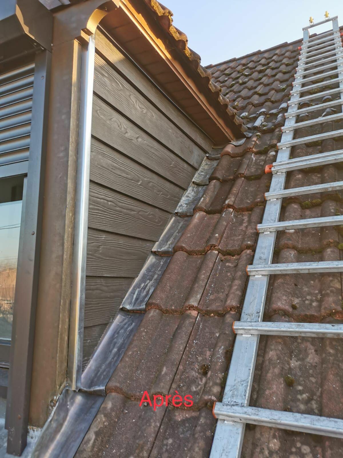 Réalisation de lucarne de toiture sur maison ancienne à Anzin