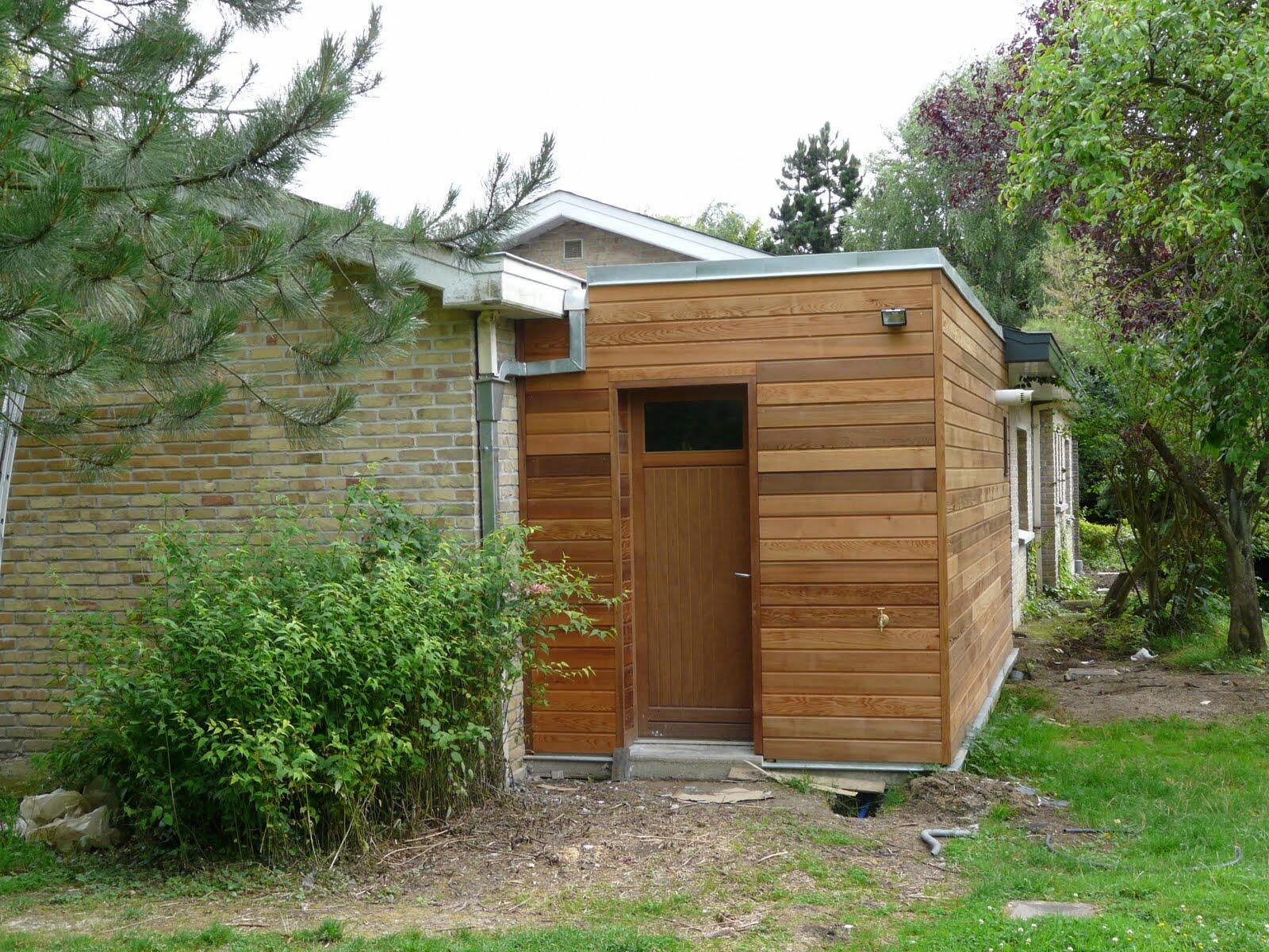 extension en ossature bois et bardage en red cedar sur merignies